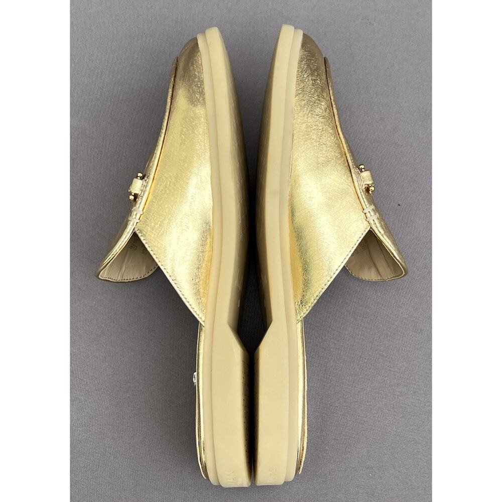 SAM EDELMAN Kira Mule Leather upper Women’s Shoes Amber Gold 8.5 US Size - Picture 9 of 13